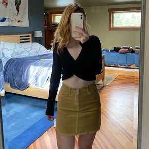 Brandy Melville khaki skirt